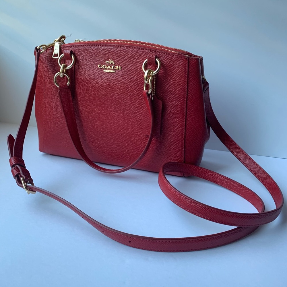COACH MINI CHRISTIE CARRYALL LEATHER BAG F57523